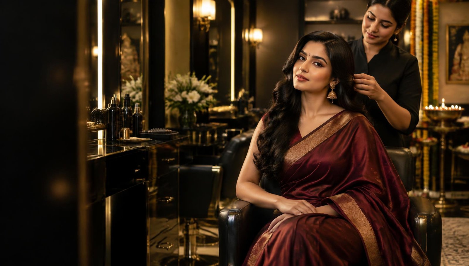 Hair styling at Hair Greet salon in Kolkata