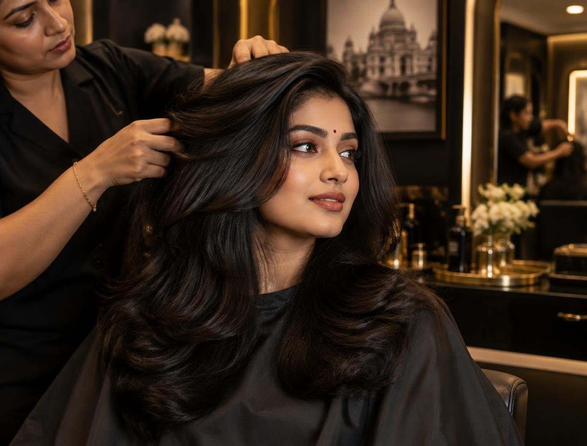Women's hair styling